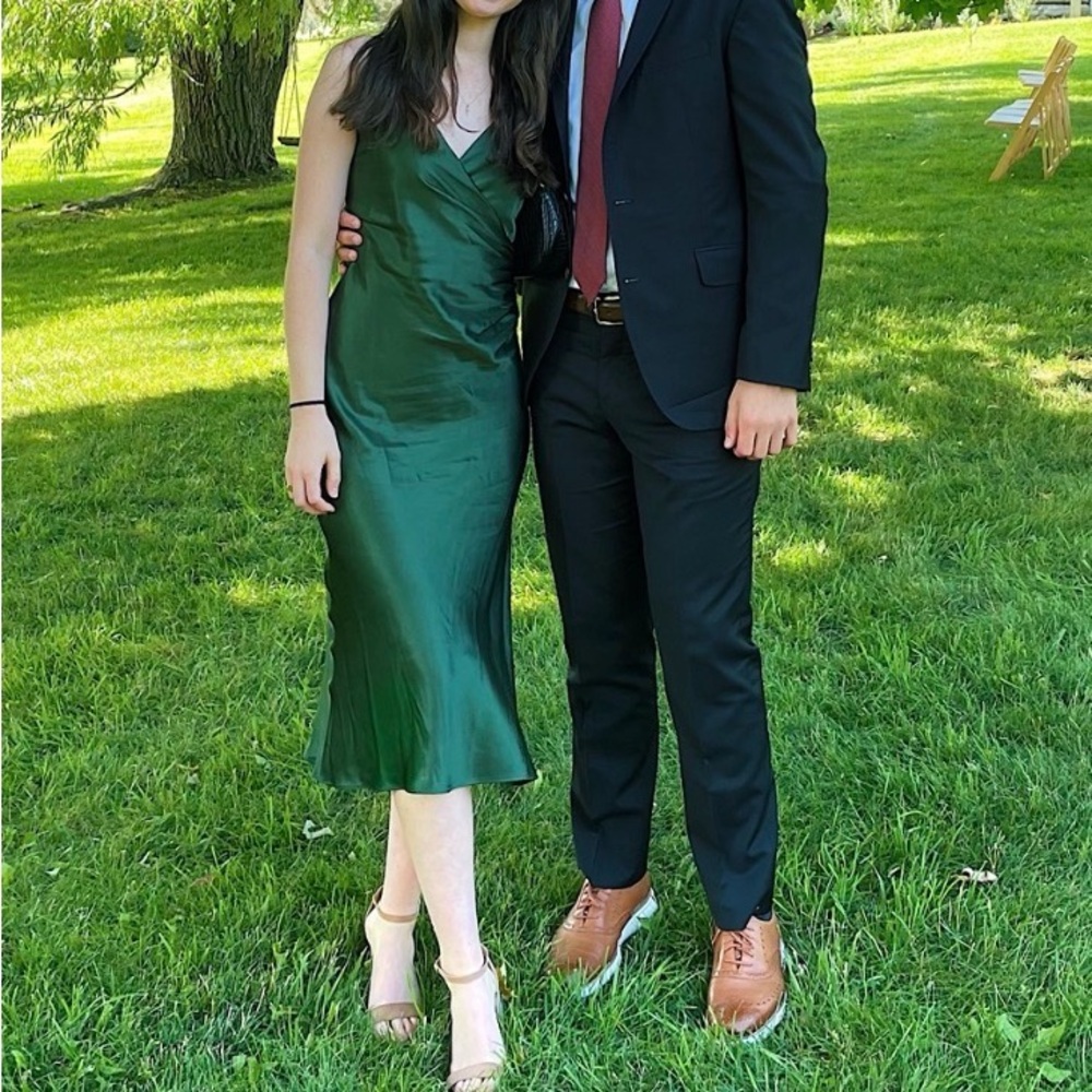 Zara Satin Midi Dress